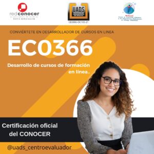 EC0366 Desarrollo de cursos de formación en linea.